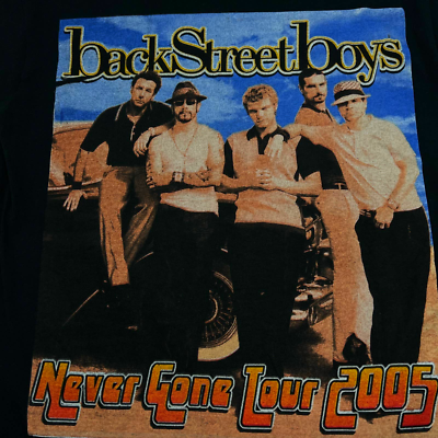 Vintage 2005 Backstreet Boys Never Gone Tour Tee | eBay