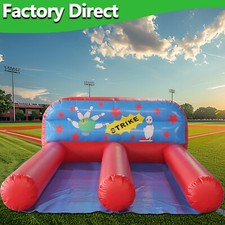 19.7ft PVC Inflatable Bowling Alley 2 Lane 10 Pin Bowling Bowling Slide Game Set