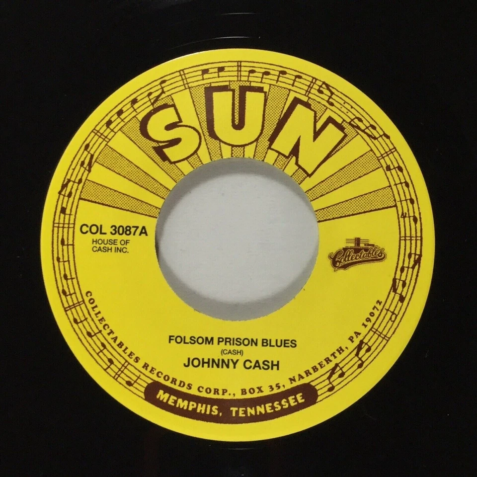 Johnny Cash - Folsom Prison Blues / I Walk The Line 45 MINT UNPLAYED - Image 2 of 4