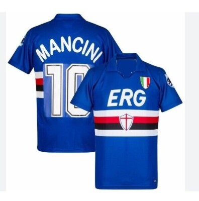 ROBERTO MANCINI - SAMPDORIA Vintage REPLICA Jersey - ALL SIZES