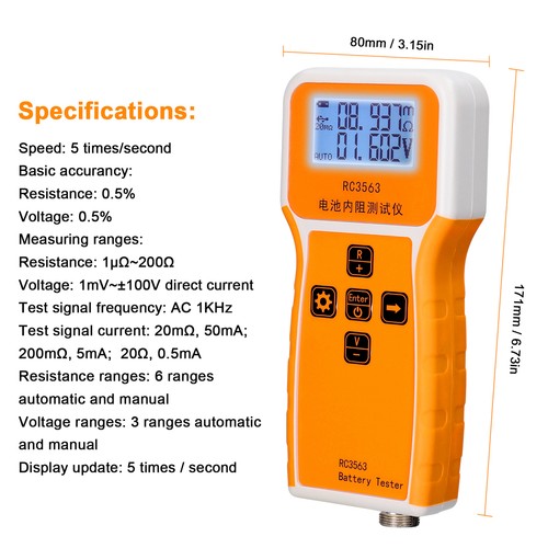 RC3563 200Ω Handheld Portable Internal Resistance Voltage N3G8 - Picture 8 of 9