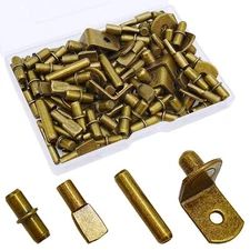 104Pcs Shelf Pins Pegs Kit4 Styles Shelf Support PegsBookshelf Pegs for Shelv...