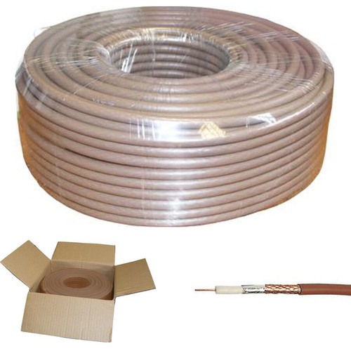 RG6 Coaxial Cable White/Black/Brown TV Sky BT Polsat Freeview Satellite Aerial - Picture 4 of 8
