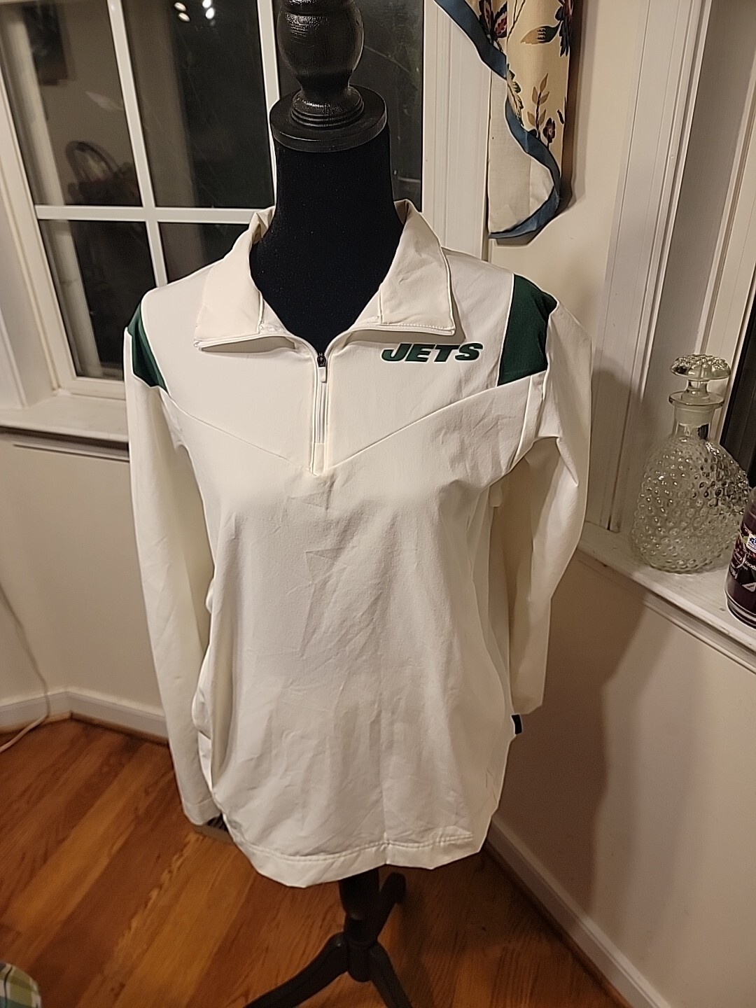 SACAI X NIKE Giacca Nike New York Jets Team Issue On Field Sideline 1 4 zip donna taglia S nuova senza etichette