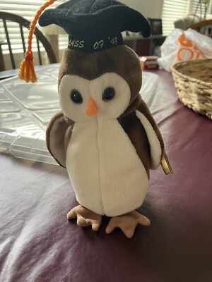 Ty Beanie Baby Wise The Owl Class Of 1998