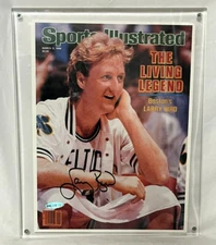 Larry Bird Autographed Auto Signed Sports Illustrated The Living Legend Cover