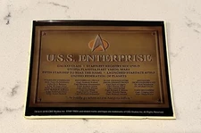USS Enterprise 2016 Loot Crate Name Plate New Sticker