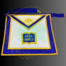Masonic Regalia Blue Lodge Chaplain Hand Embroidered Premium Quality Apron