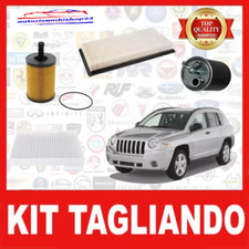 KIT TAGLIANDO 4 FILTRI JEEP COMPASS PATRIOT  2.0 CRD DAL 2006 AL 2017