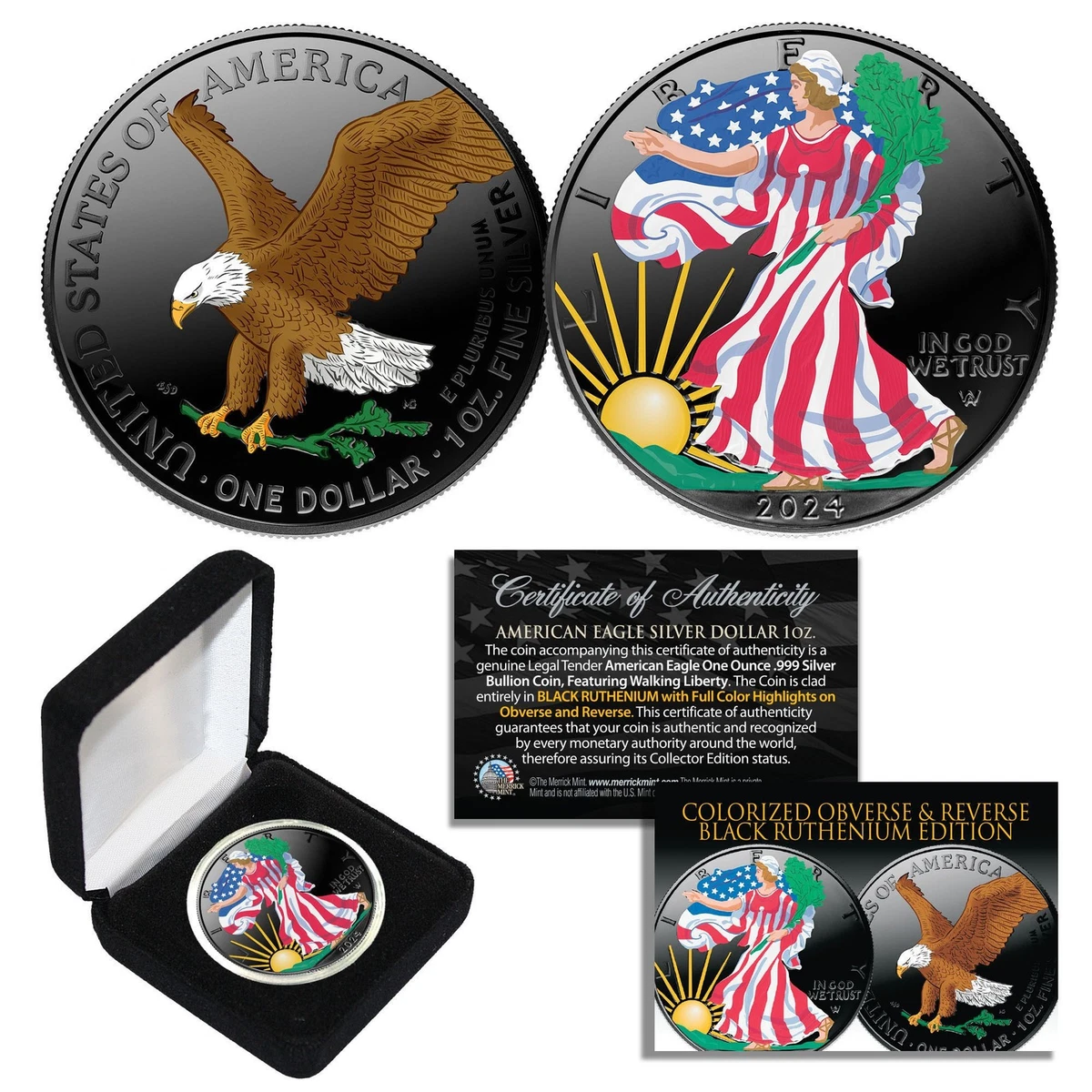 【限定】2021 Colorized American Silver Eagle 限定】2021 Colorized American Silver Eagle 限定】2021 Colorized