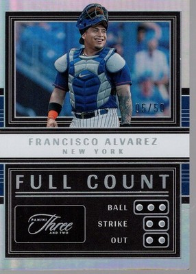 2023 Panini Three and Two Full Count Holo Silver #15 Francisco Alvarez /50 - BB
