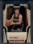 2024-25 Prizm Black Reed Sheppard Signatures RC Gold Vinyl FOTL Prizm Auto #/5