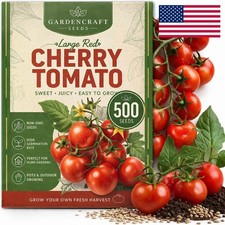 Heirloom Cherry Tomato Seeds 500+ Non GMO Sweet Juicy High Yield Grow Kit