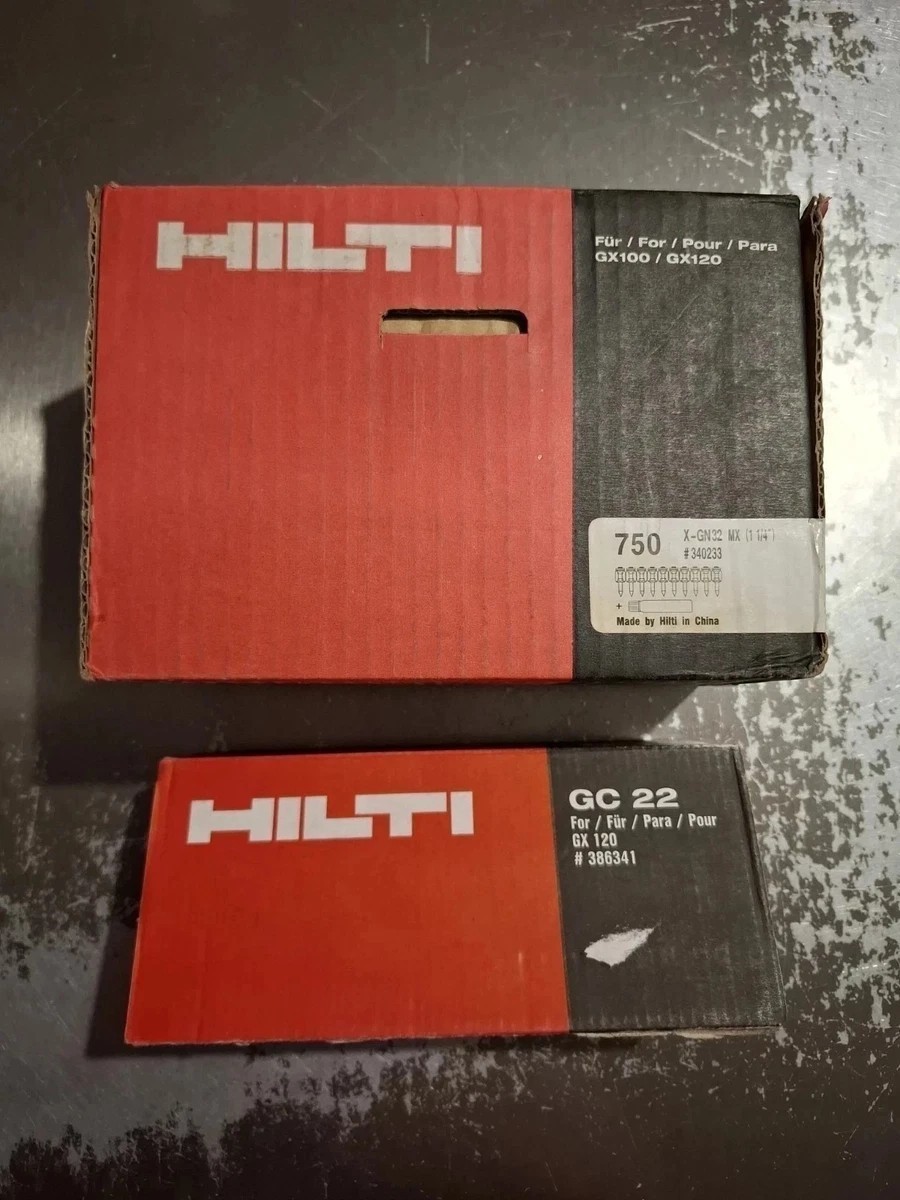 Clous en bande HILTI X-GN 32MX à haute pénétration béton pour système GX 120