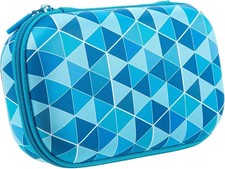 Blue Pencil Case for Kids, Cute Aesthetic Pencil Box for School
