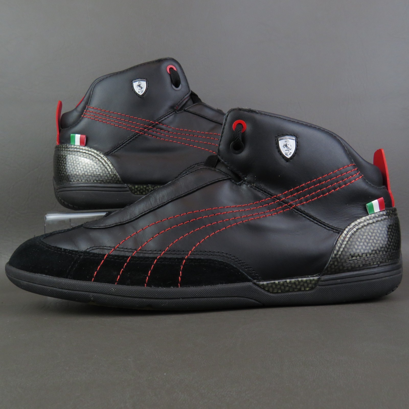 SAOLA Scarpe Puma Scuderia Ferrari Driving Power Mid SF Nero Rosso Taglia 10 5 Uomo