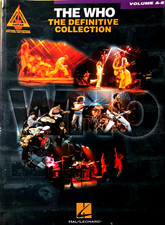 The Who Definitive Collection Volume A-E Songbook 1997 Hal Leonard EXCELLENT CON