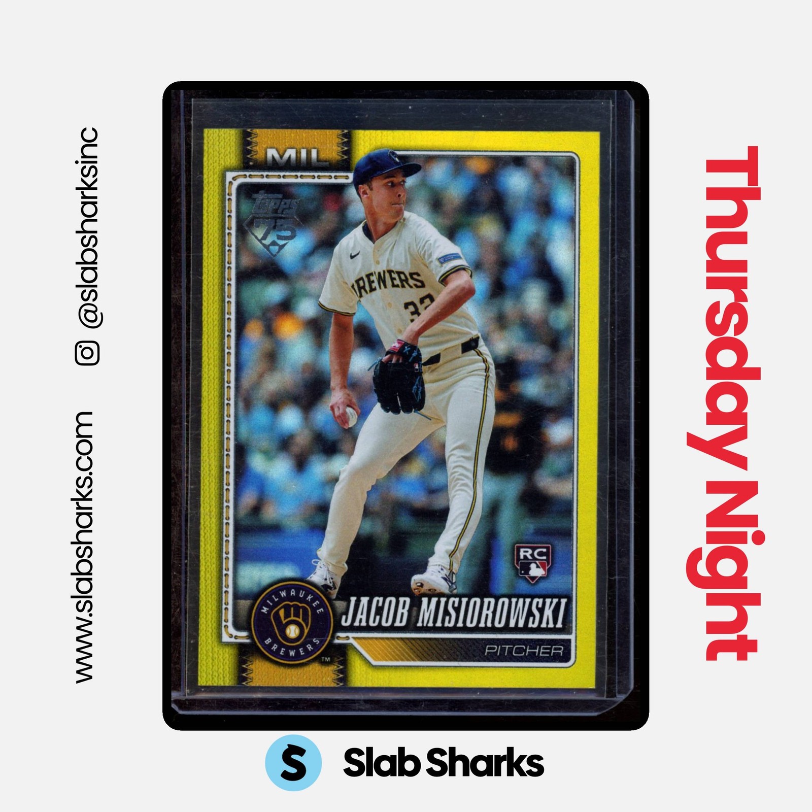 2026 TOPPS #10 JACOB MISIOROWSKI YELLOW RAINBOW FOIL RC ROOKIE /399