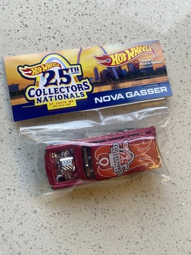 2025 Hot Wheels 25th Nationals St. Louis, MO Convention Bingo Nova Gasser pink