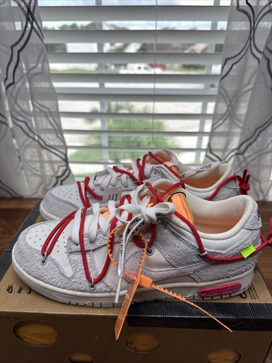 Off-White × Nike Dunk Low DJ0950-115 Nike Off-White x Dunk Low Lot 20 of 50 DJ0950-115 Men's Size