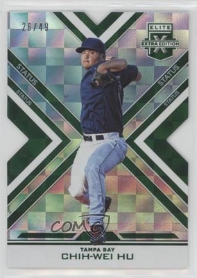 2016 Panini Elite Extra Edition Status Emerald Die-Cut 26/49 Chih-Wei Hu 5tr