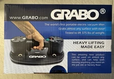 GRABO Nemo Electric Vacuum Suction Cup Lifter 375 lb Max Capacity Battery Kit