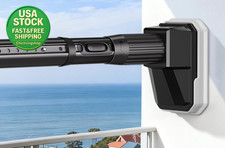 Extra Long Tension Curtain Rod 41-139 Inch Heavy Duty Adjustable Black