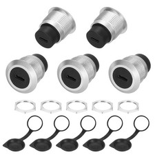 5Pcs Type C Panel Mount Coupler, USB C Pass Through 10Gbps Silver