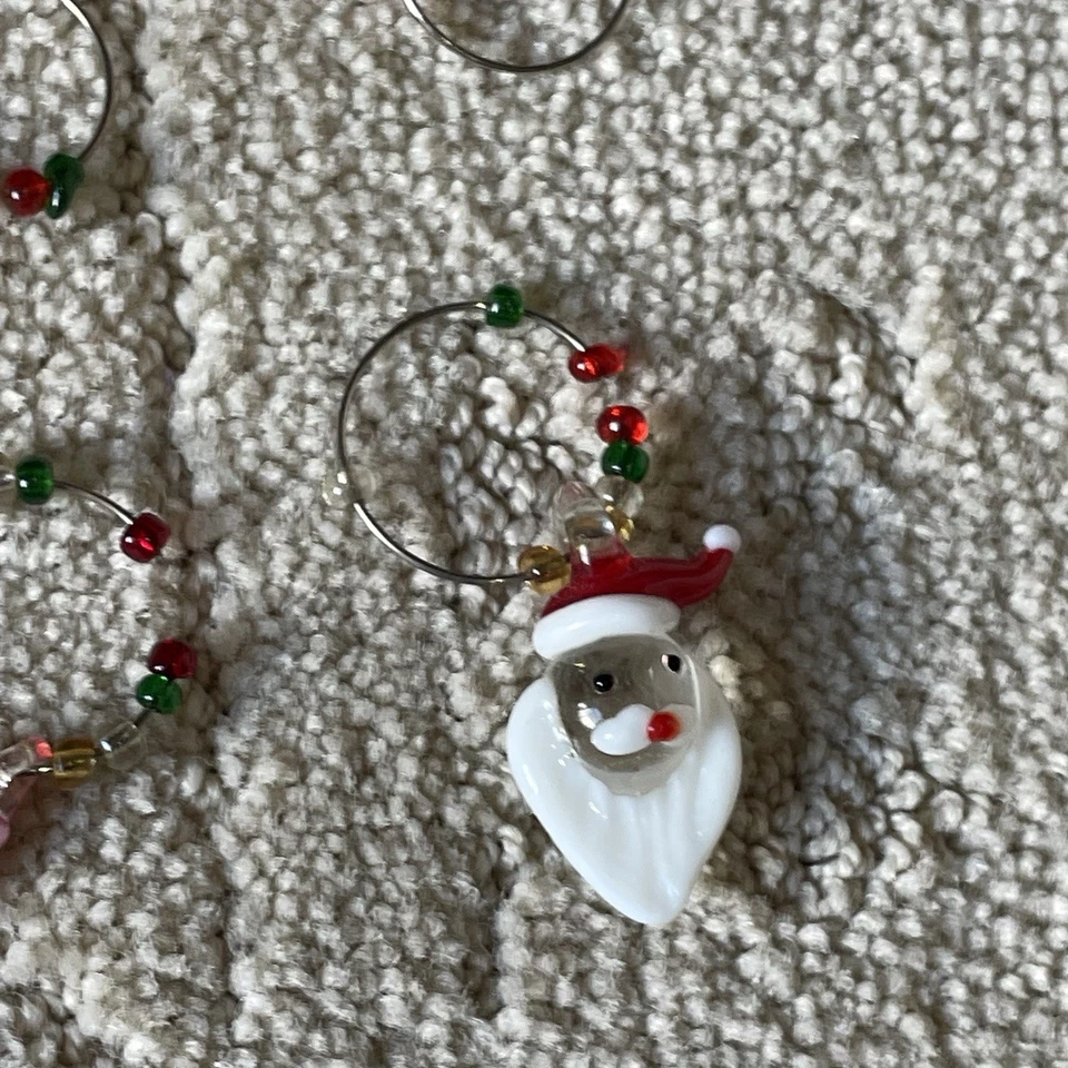 Dijes de copa de vino de Navidad decoración de Navidad *Leer Desc* Foto 2 de 4