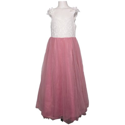 Blumenkinderkleid, Größe: 172, Pink/Weiß, Spitze, Mädchen #awx