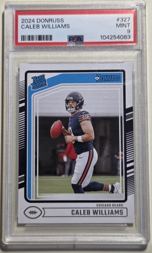 2024 Panini Donruss Rated Rookie Caleb Williams #327 PSA 9