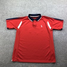 Polo Ralph Lauren Polo Niños XL Rojo 67 Gráfico Rendimiento Manga Corta