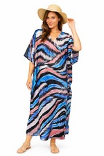 Kaftan Tunic Summer Dress  cover up Free size 14,16,18,20,22,24