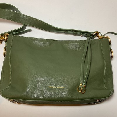 Rebecca Minkoff NWT Leather MAB Purse Satchel Crossbody Bag Sage Green