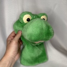 Vintage Russ Hand Puppet Parade 10" Frog Plush