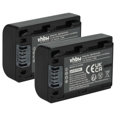 2x Akku für Sony HDR-SR12 HDR-SR11E HDR-SR12E HDR-SR37E HDR-SR37 500mAh 7,2V
