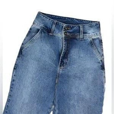 CTS Basic Jeans Women Wide Leg Medium Wash Denim Size 36/26'' waist