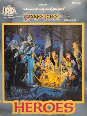 AD&D Dragon Lance Heroes - 10-502 - Complete set of 10 Minis -  Great Condition
