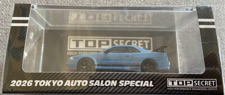 INNO64 1/64 TOP SECRET R34 Tokyo Auto Salon 2026 Limited Model Car