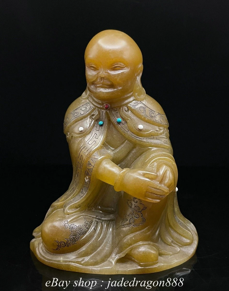 中国古董佛像和寿山石主雕像| eBay