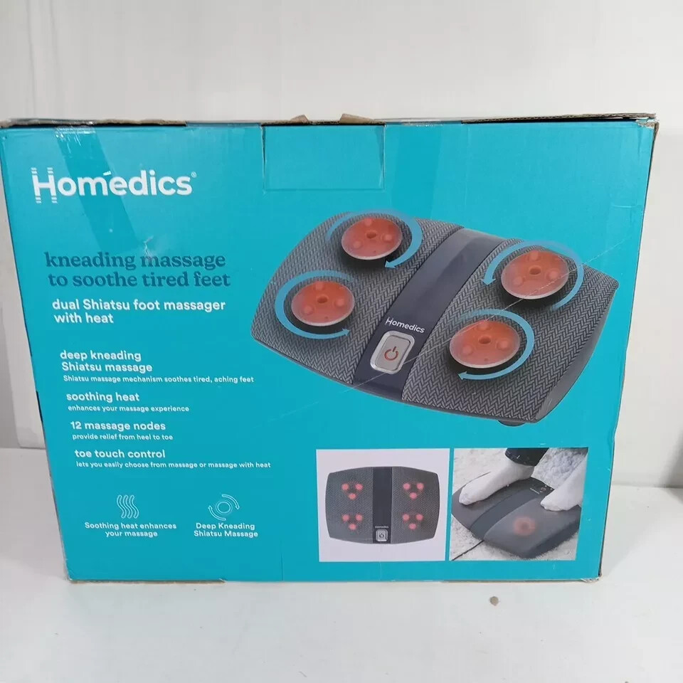 Homedics Dual Shiatsu Foot Massager12 Powerful Massage Nodes for