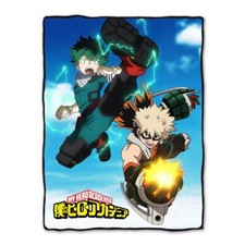 My Hero Academia Deku and Bakugo Season 4 Fleece Blanket 45" x 60"