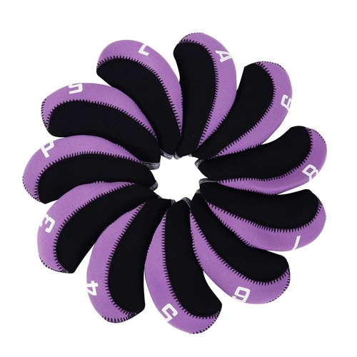 Juego de 11 fundas para la cabeza de palos de golf cubiertas para la cabeza de hierro para palos accesorios de golf - Imagen 2 de 18