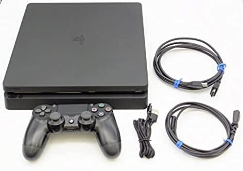 Sony PlayStation 4 PS4 Slim CUH-2100B Jet Black Game Console Full Set Japan  F/S