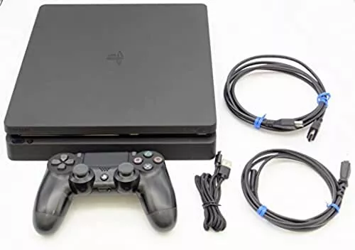 Sony PlayStation 4 PS4 Slim CUH-2100B Jet Black Game Console Full