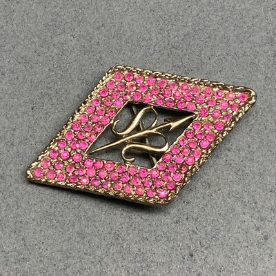 Diamond Swirl Belt Buckle Barbie Pink Rhinestone Silver Retro Soft Girl Cottage il_fullxfull.6541260898_luch.jpg main image 3