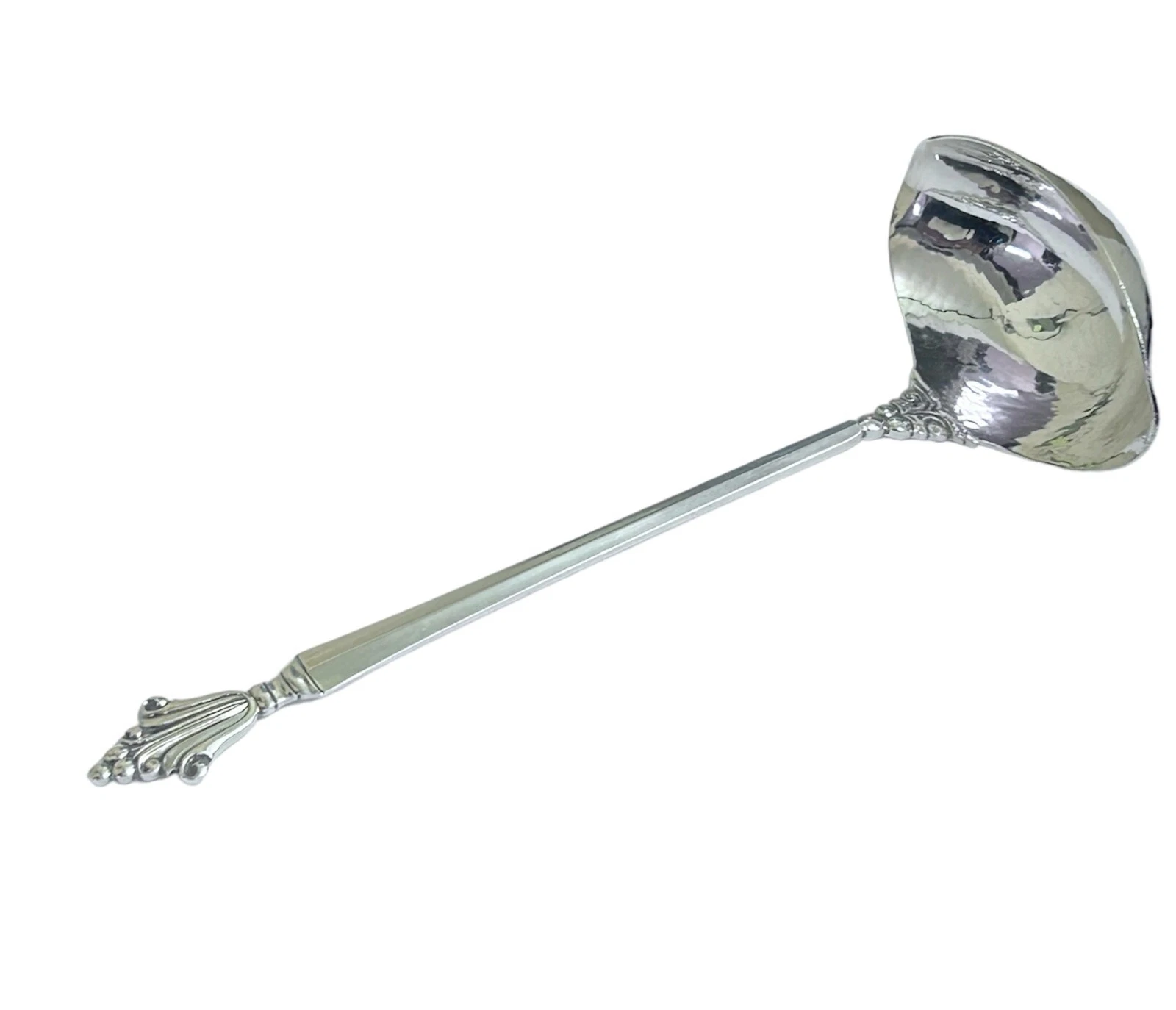 GEORG JENSEN STERLING SILVER GRAVY LADLE / SAUCE LADLE - IMPORT MARK FOR 1964