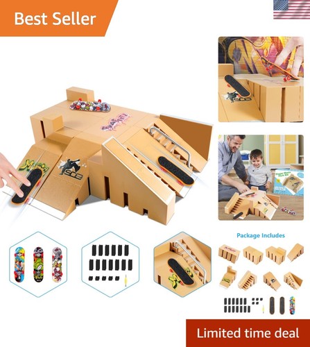 Rampes de Skatepark - SWAREY - Mini Finger Skateboard Playset - Cadeau Rampes de Skatepark - SWAREY - Mini Finger Skateboard Playset - Cadeau