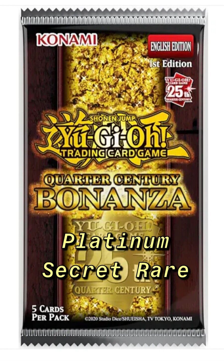 Yu-Gi-Oh! Quarter Century Bonanza - Platinum Secret Rare Singles - RA03 -  NM | eBay