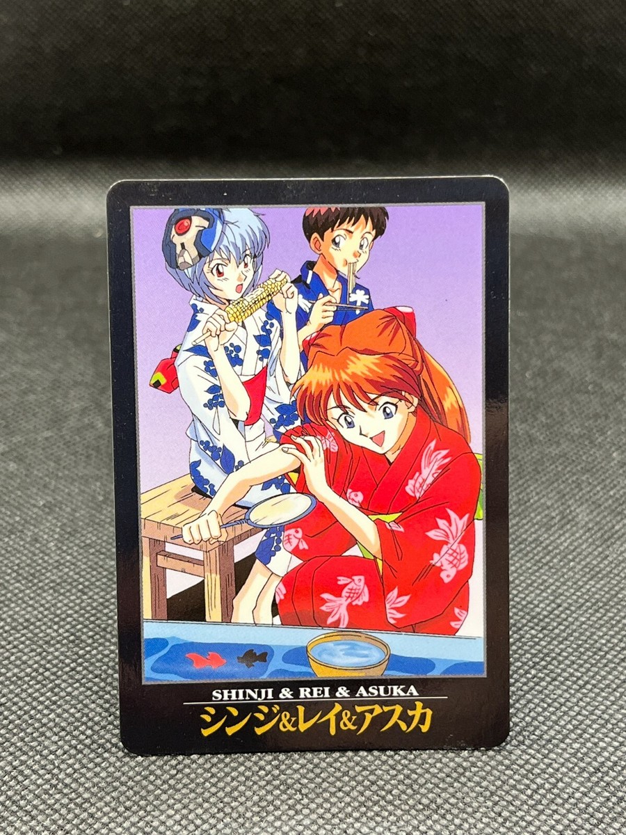 Shinji Rey Asuka No.14 EVANGELION Card CCG TCG SEGA BANDAI 1997 | eBay